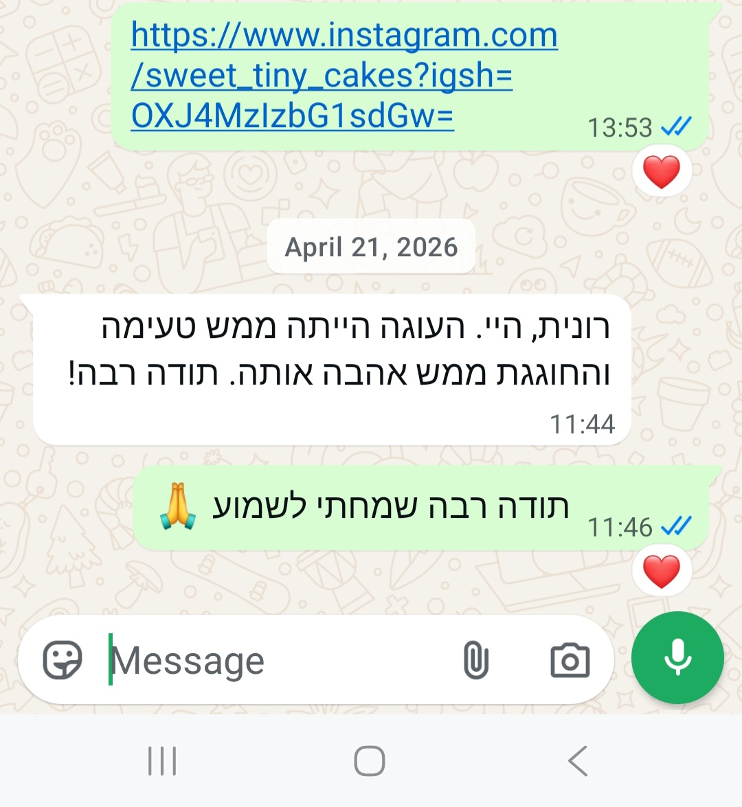 המלצה מלקוחה 6 - וואטסאפ