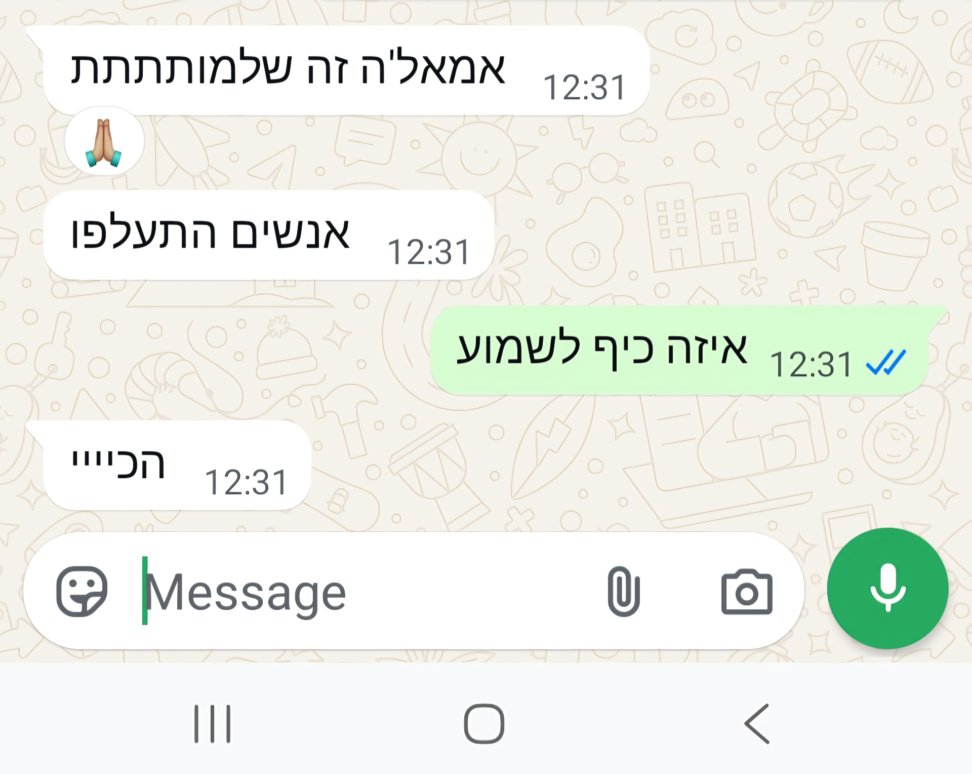 המלצה מלקוחה 5 - וואטסאפ